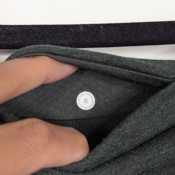 Lululemon Warm Modal Lined Wunder Lounge High Rise Leggings Heathered Green 6 - Picture 7 of 7